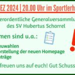 Einladung zur außerordentlichen Generalversammlung am 11.12.2024