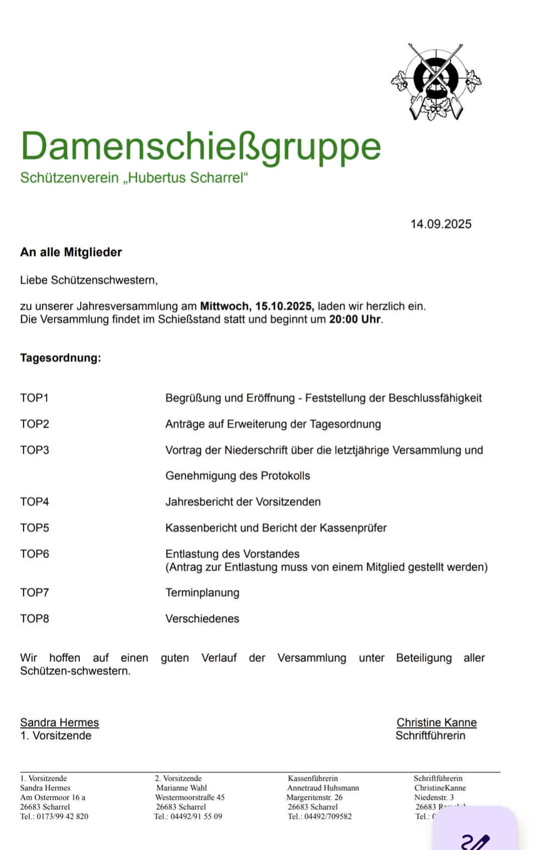 Mehr über den Artikel erfahren Einladung Jahresversammlung DSG