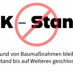 KK-Stand bis auf Weiteres geschlossen!